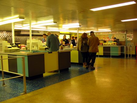 US-23 Drive-In Theater - Inside Concession2 Photo From Water Winter Wonderland (newer photo)